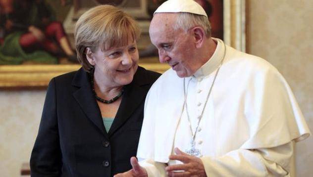 Ангела Меркел и папа Франциск се срещнаха