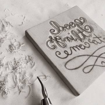 Сами да си направим печат с текст от гума