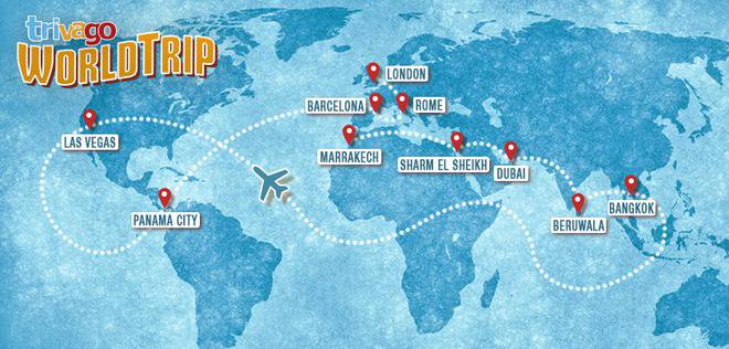Спечели вълнуващо 80-дневно околосветско пътешествие с trivago