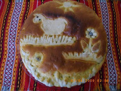 Празнична погача с фигурки