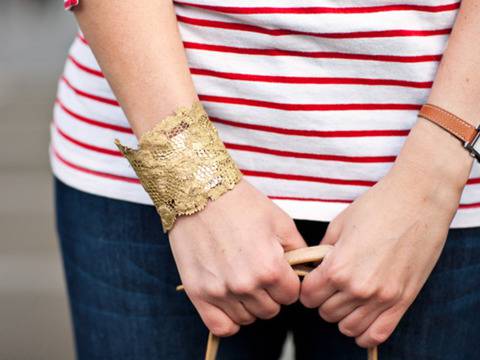 Как да си направим гривна с дантела