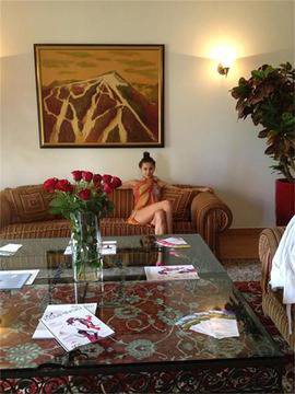 Виолета Марковска през уикенда в Банско