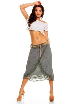 Лятна пола в цвят сив графит