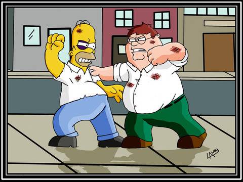 The Simpsons и Family Guy с общ епизод през 2014