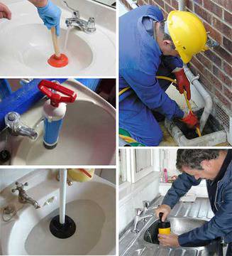 Отпушване на тоалетни, мивки и подови сифони.