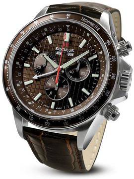 Швейцарски мъжки кварцов часовник SECULUS MARCO POLO Chronograph
