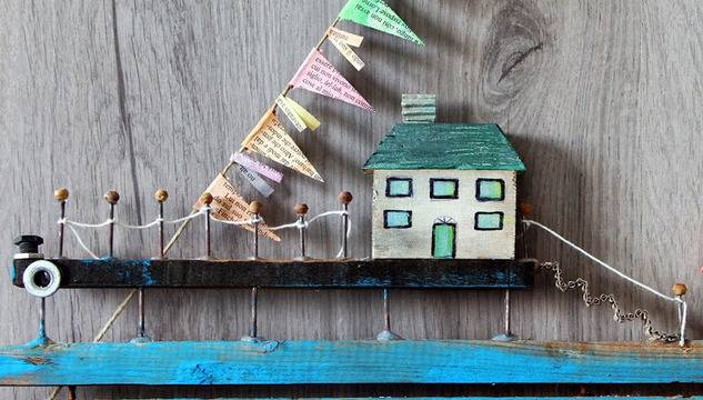 Кораб за декорация от подръчни материали