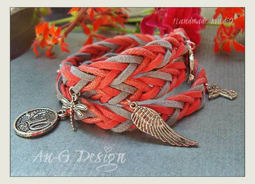 Гривна Boho-Chic корал