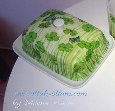 Декупаж върху керамика