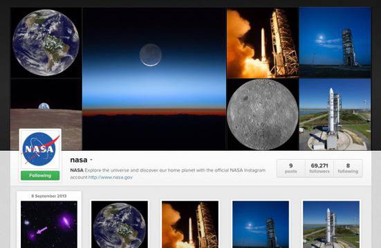 Instagram отива в космоса