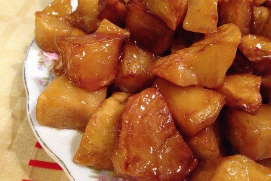 Печени картофи със соев сос