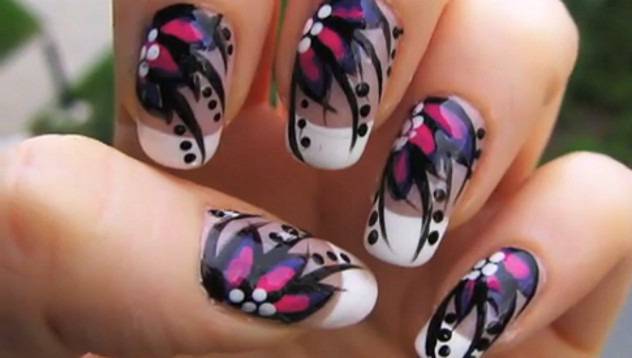 Маникюр на цветя видяна 2530 коментари 0