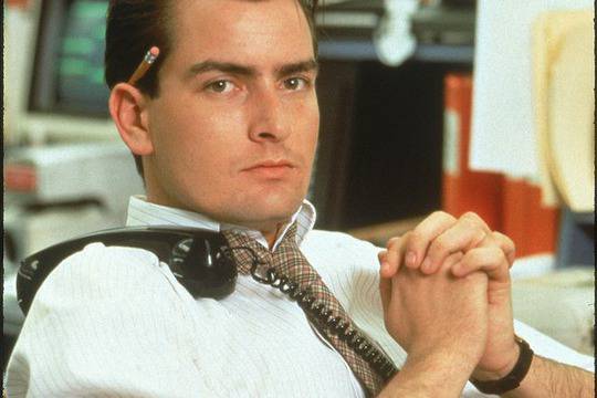 Чарли Шийн – Чарли Шийн като млад брокер в Уолстрийт