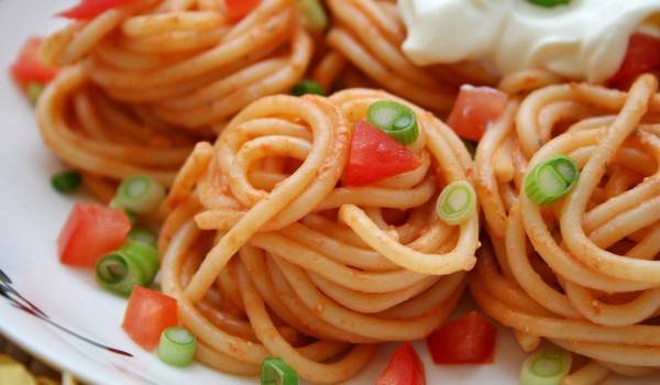 Спагети на тиган