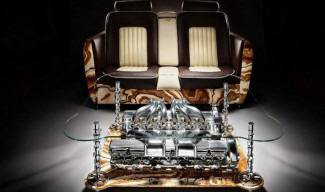 Rolls-Royce, превърнат в мебели