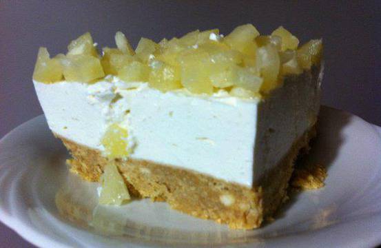 Чийзкейк с ананас