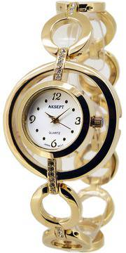 Дамски аналогов часовник AKSEPT A-1069-2 с кварцов механизъм. Steel