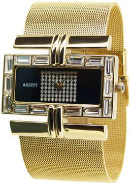 Дамски аналогов часовник AKSEPT A-1067-3 с кварцов механизъм. Steel