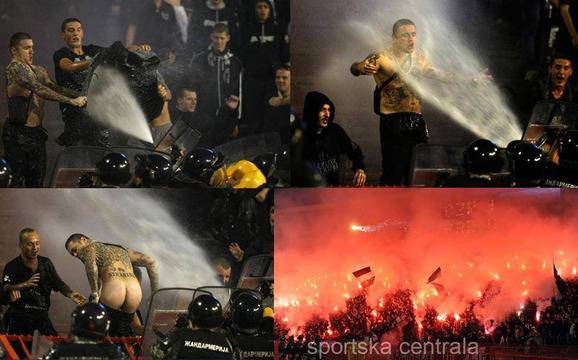 ВИДЕО: Феновете на Партизан запалиха Мала Маракана