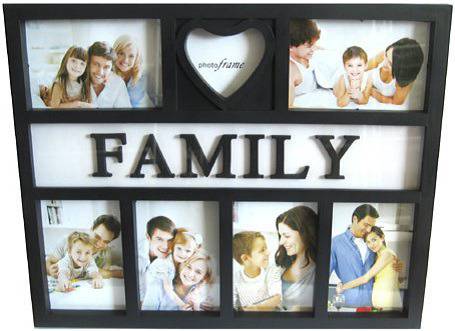 Атрактивно пано за 7 семейни снимки 45 х 42 см. FAMILY