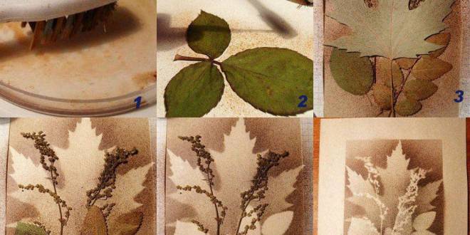 Как да си направим картина от листа