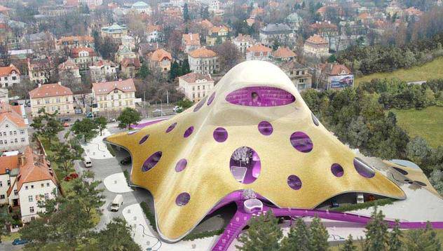 Бъдещата Национална библиотека в Прага