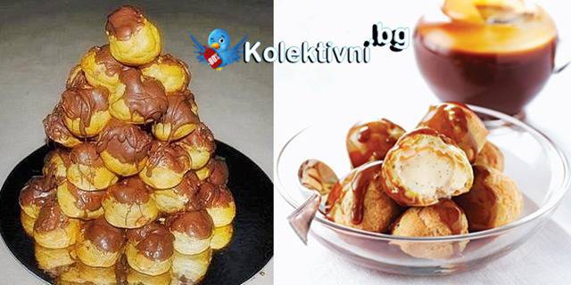 50бр. Aроматни еклери с ванилов крем и млечна сметана, декорирани с портокалов и млечен шоколад в Сладкарница Орхидея!