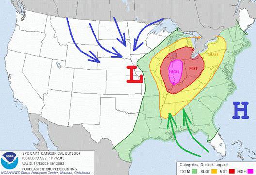Блог за бури и екстремно време 2: Екстремен уикенд в САЩ – от торнадо до снежни бури