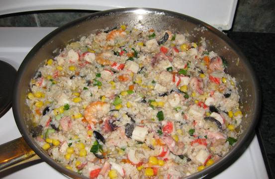 Паеля с ориз „Басмати“ и морски дарове