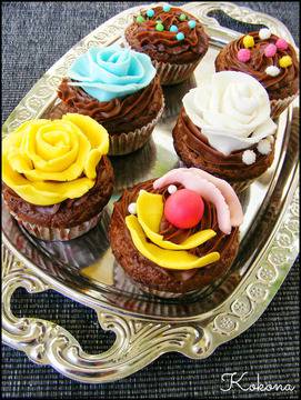 Kokona: Какаови кексчета с шоколадов ганаш крем