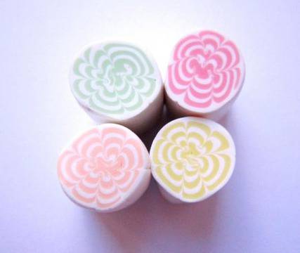 Обици с прозрачна полимерна глина