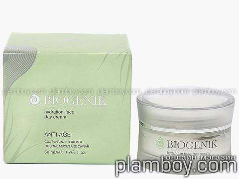 Хидратиращ дневен крем за лице с екстракт от слуз и хайвер на охлюв – BioGenik