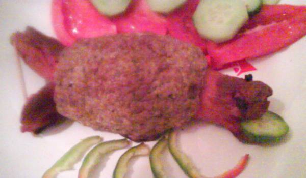 Лесни костенурки от кренвирши и кайма