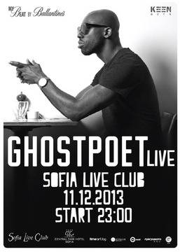 Ghostpoet със специален диджей сет след концерта си в София на 11-ти декември