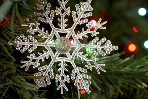 Декор на снежинки за Коледа