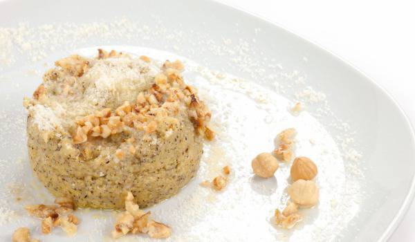 Качамак с мед и орехи