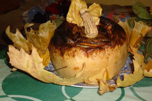 Крем карамел в тиква