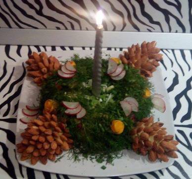 Салата „Коледен свещник“