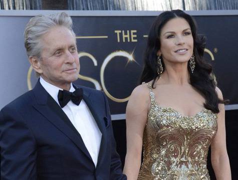 Майкъл Дъглас и Катрин Зита-Джоунс заедно на Нова година