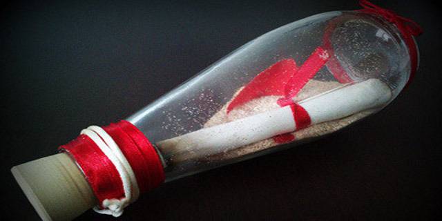 Подарък с лично послание за любимия човек! Писмо в бутилка на страхотна цена!