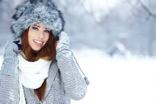 Шал и шапка за зимата