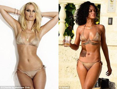 Риана на плаж с бански за 990 долара