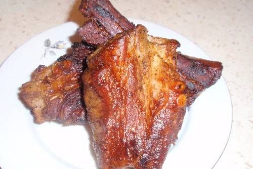 Медени ребърца на фурна