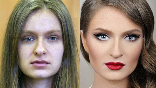 Пълна промяна: Жени без и с грим видяна 9745 коментари 4