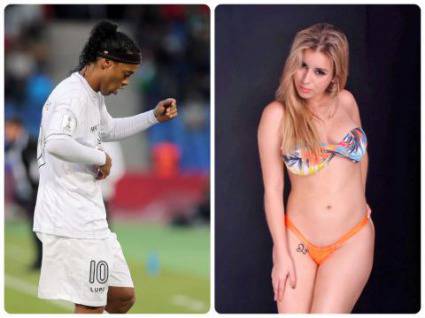 Ванеса Таскето с татуировка, посветена на Роналдиньо (снимки)