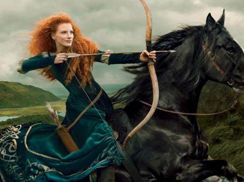 Ани Лейбовиц превърна Джесика Частейн в принцеса на Disney