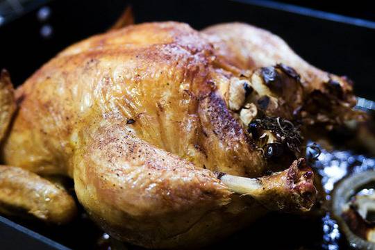 Печено пиле с мащерка