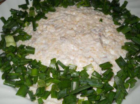 Салата с булгур, гъби и майонеза