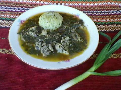 Лапад със свинско месо на фурна