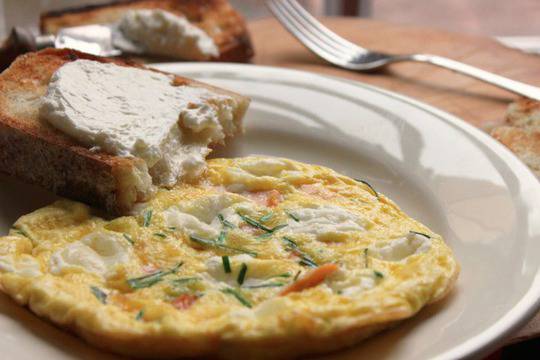 Омлет със сьомга